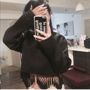 HORA SORA SCUBA FRINGED PULLOVER